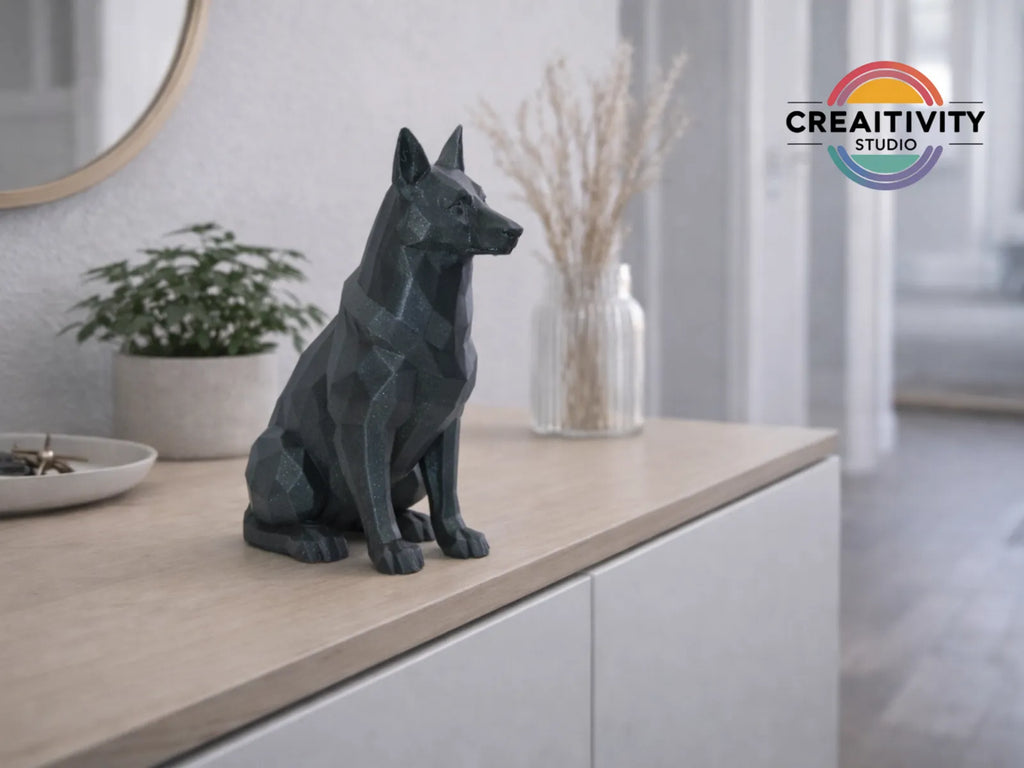 Low-Poly German Shepherd (designer photo)