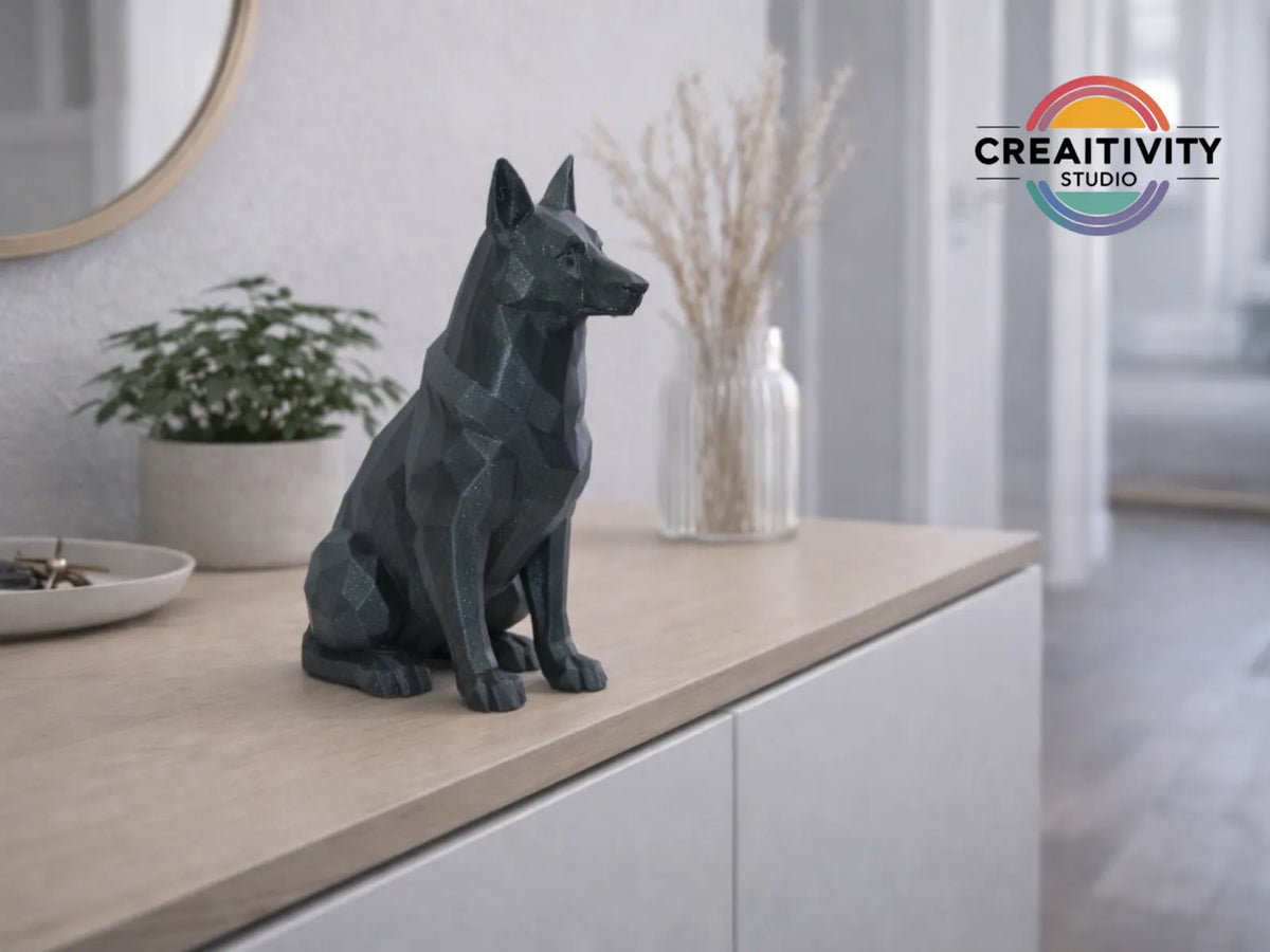 Low-Poly German Shepherd (designer photo)