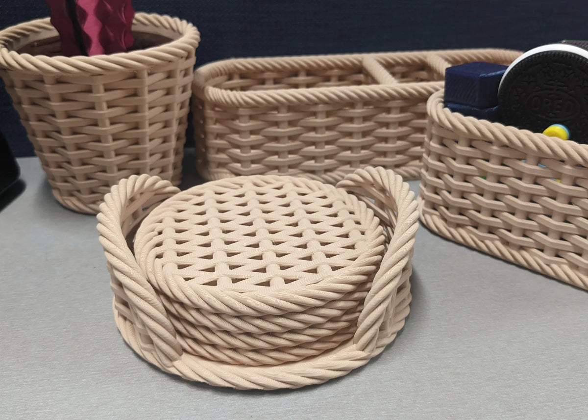 Woven Basket Coasters (designer photo)