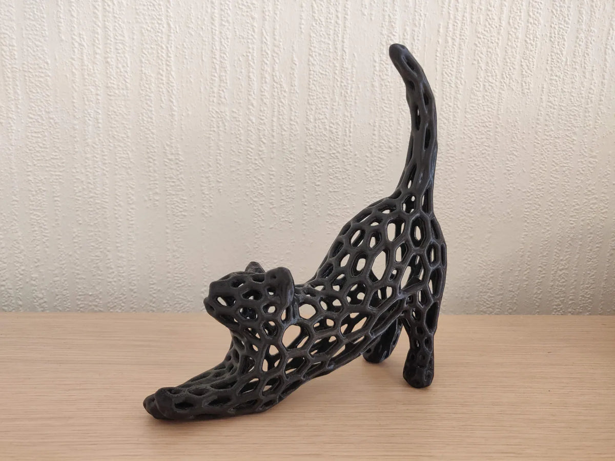 Stretching Cat Voronoi (designer photo)