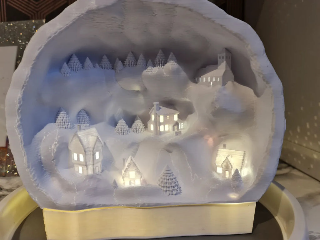 Christmas Snow Globe Town (designer photo)