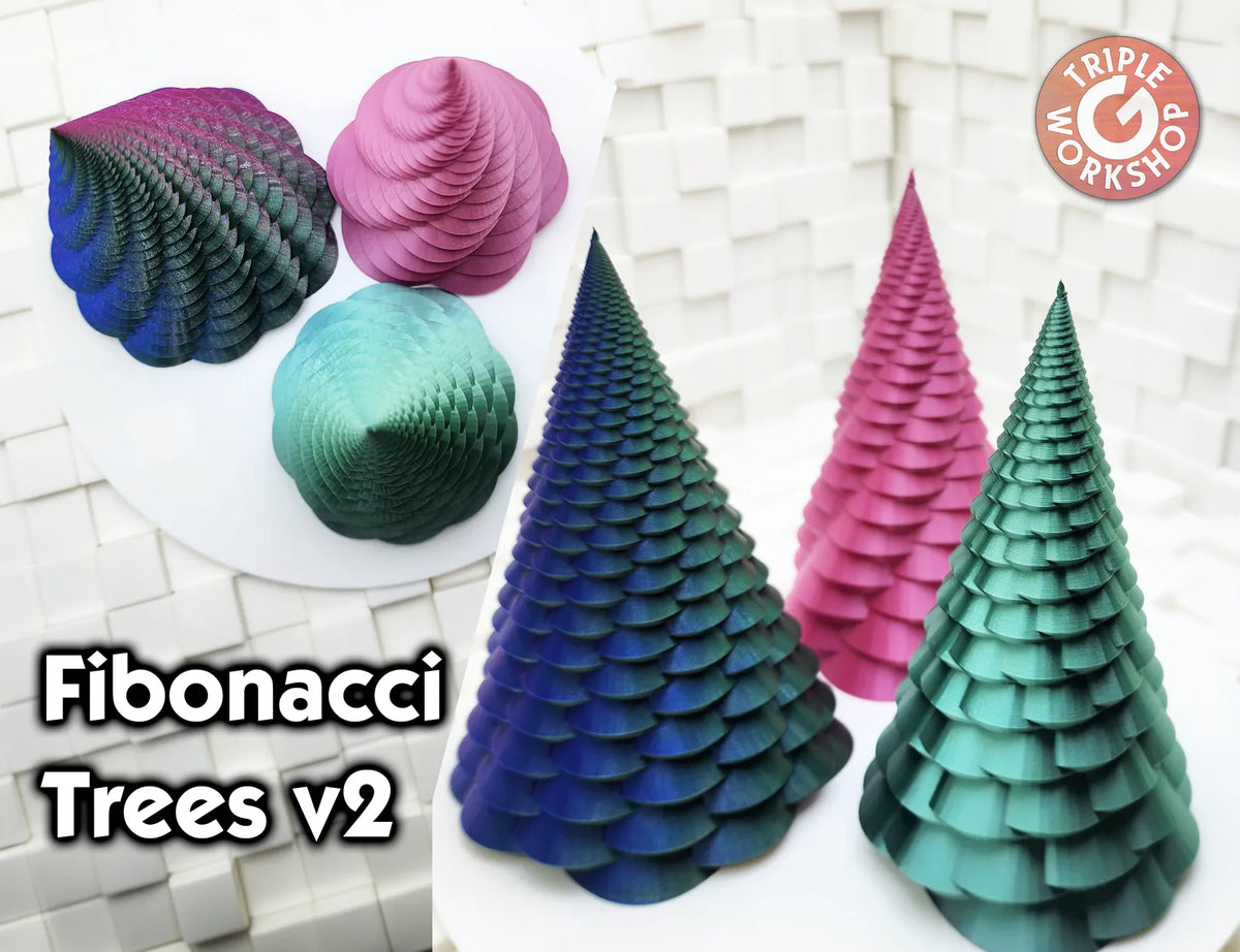 Fibonacci Spiral Christmas Trees (designer photo)