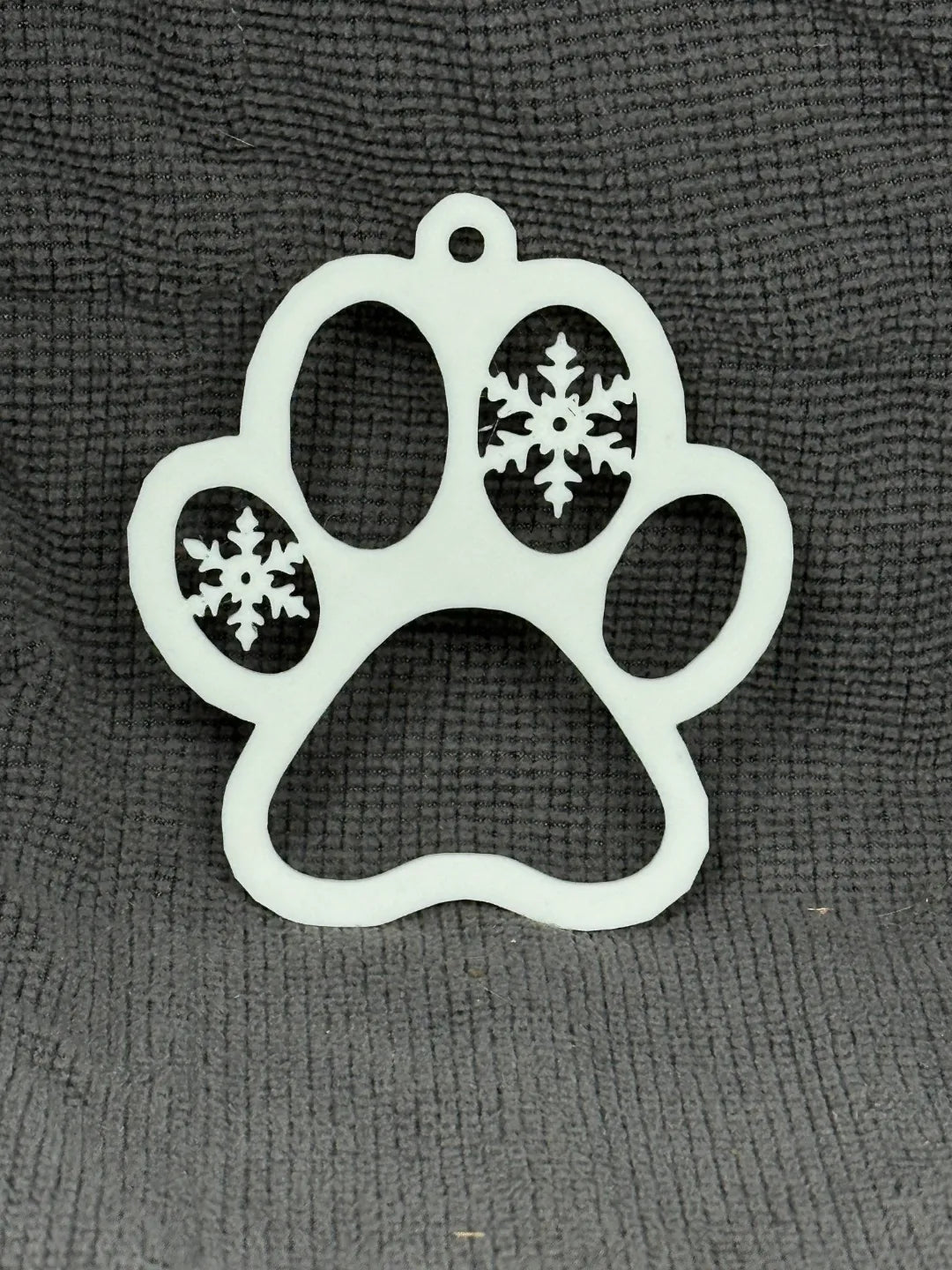 Paw Print Christmas Ornament (designer photo)