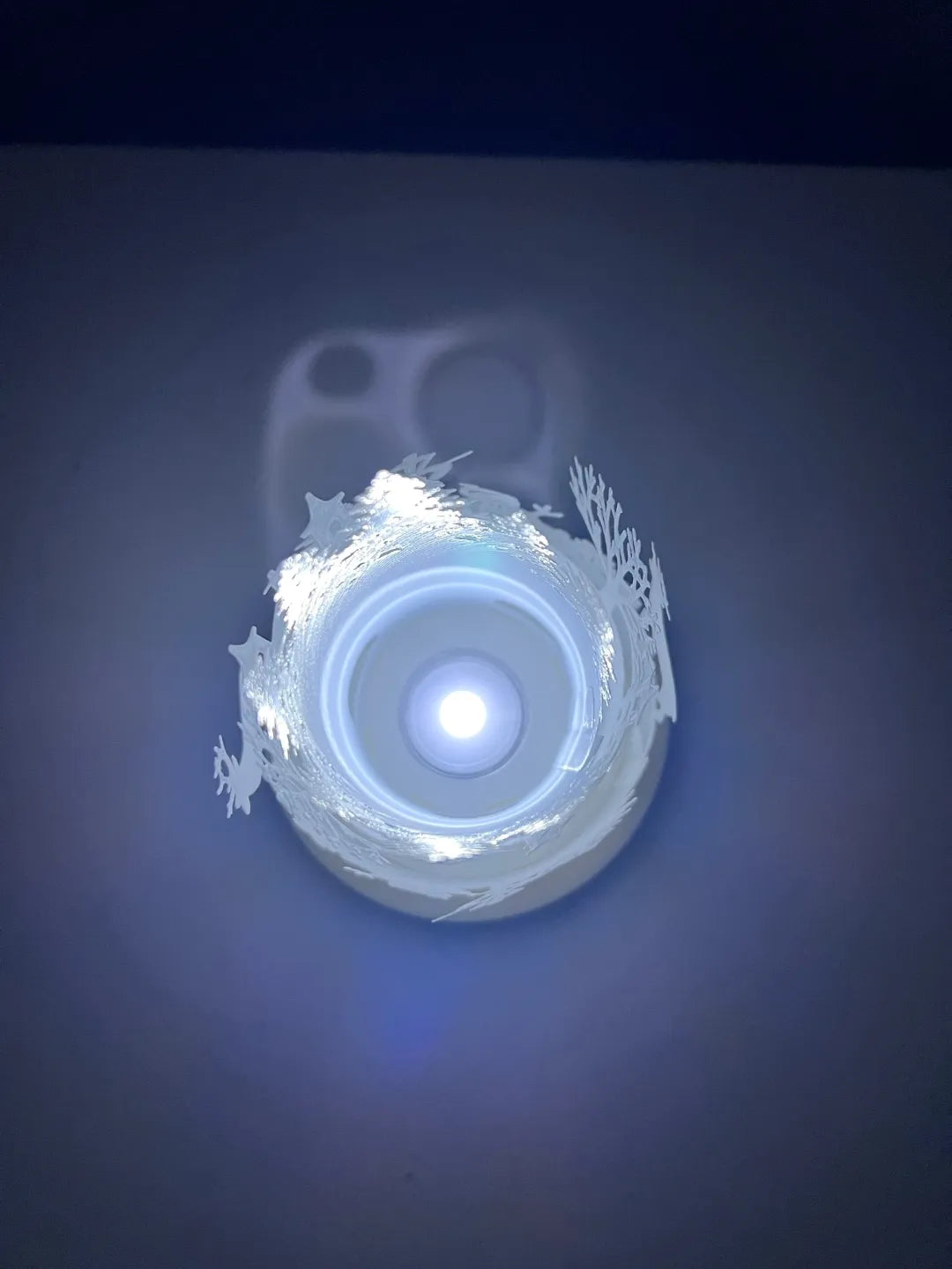 Deer and Snowman Lantern (designer photo)
