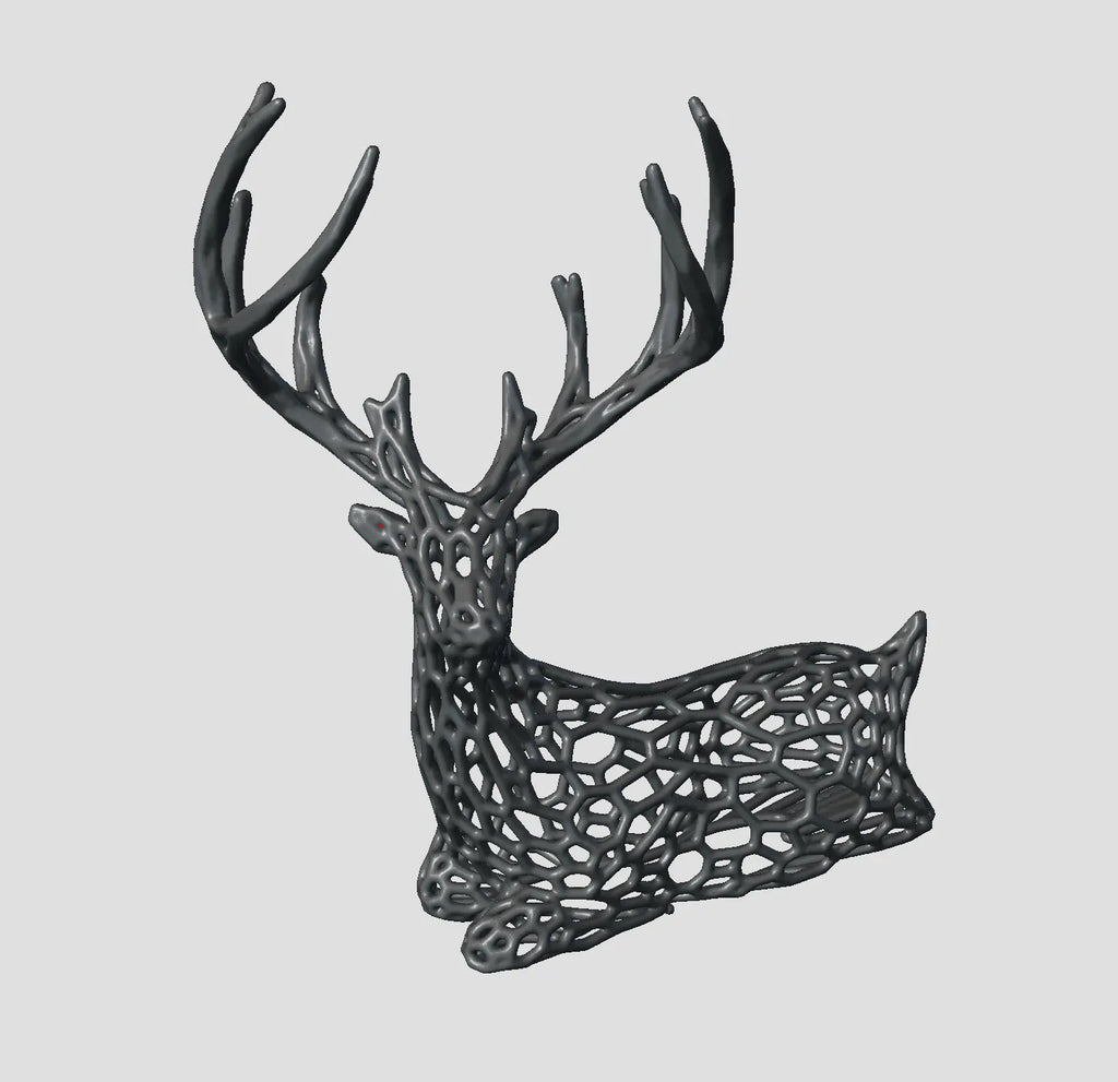 Voronoi Christmas Deer (designer photo)
