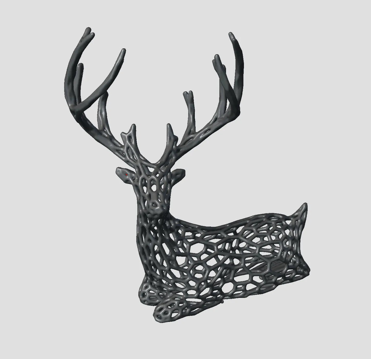 Voronoi Christmas Deer (designer photo)