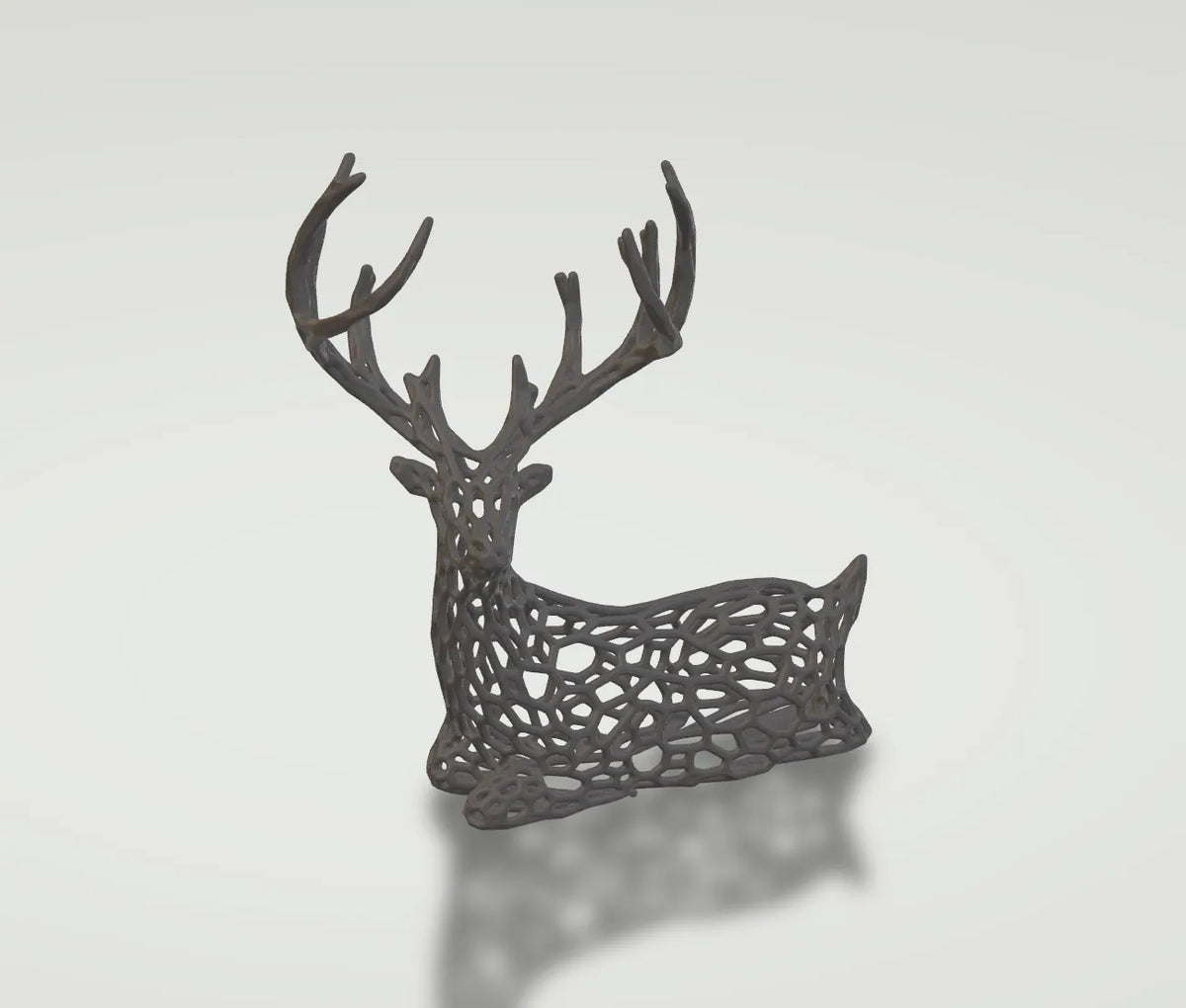 Voronoi Christmas Deer (designer photo)