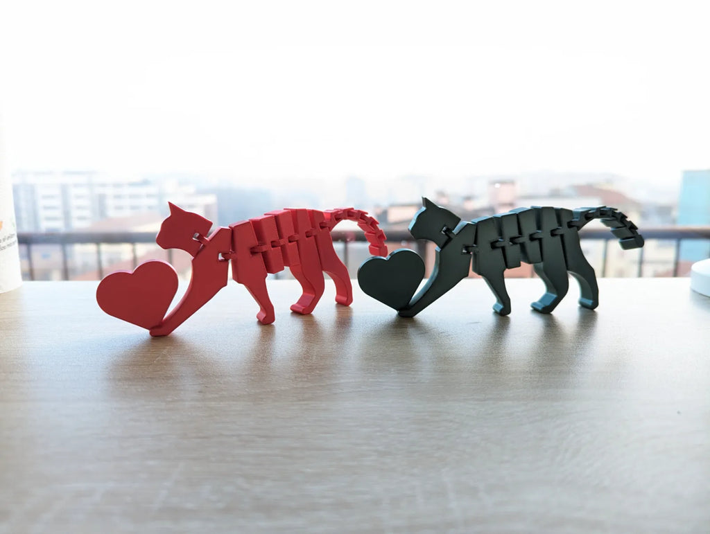 Flexi Cat with Heart (designer photo)