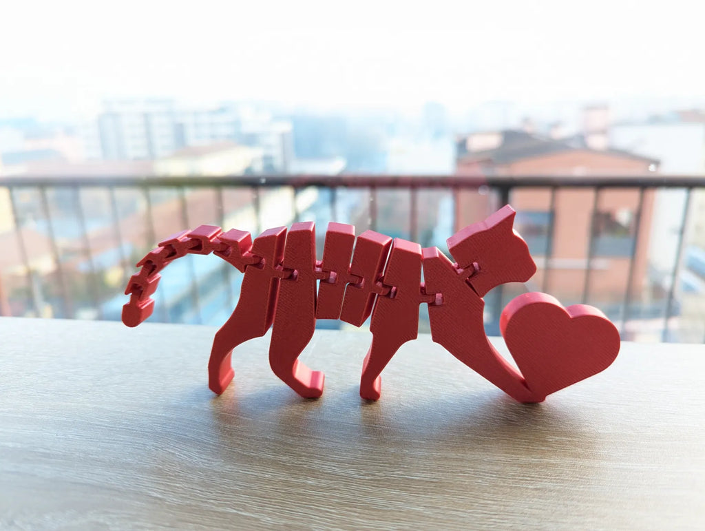 Flexi Cat with Heart (designer photo)