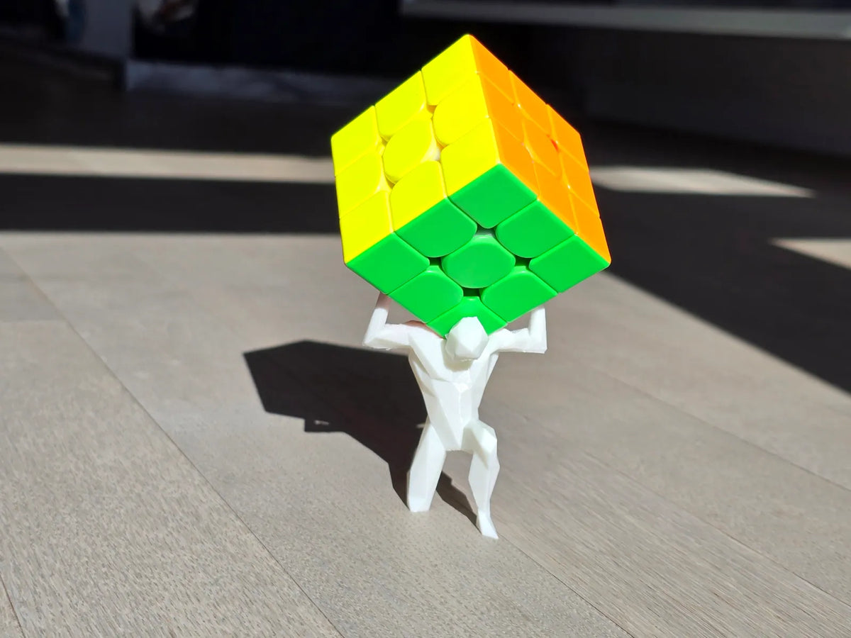 Atlas Puzzle Cube Stand (designer photo)