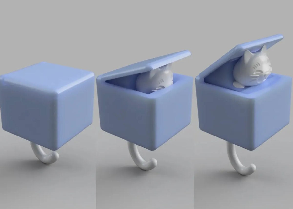 Cat in a Box Key Hook (designer photo)