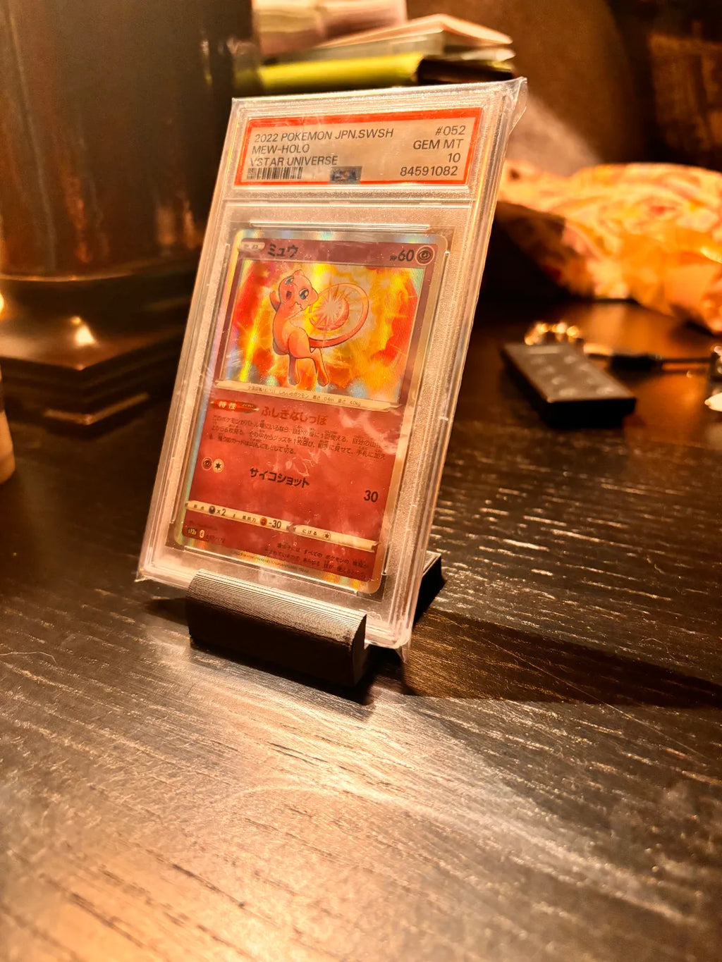 Graded Card Display Stand (designer photo)
