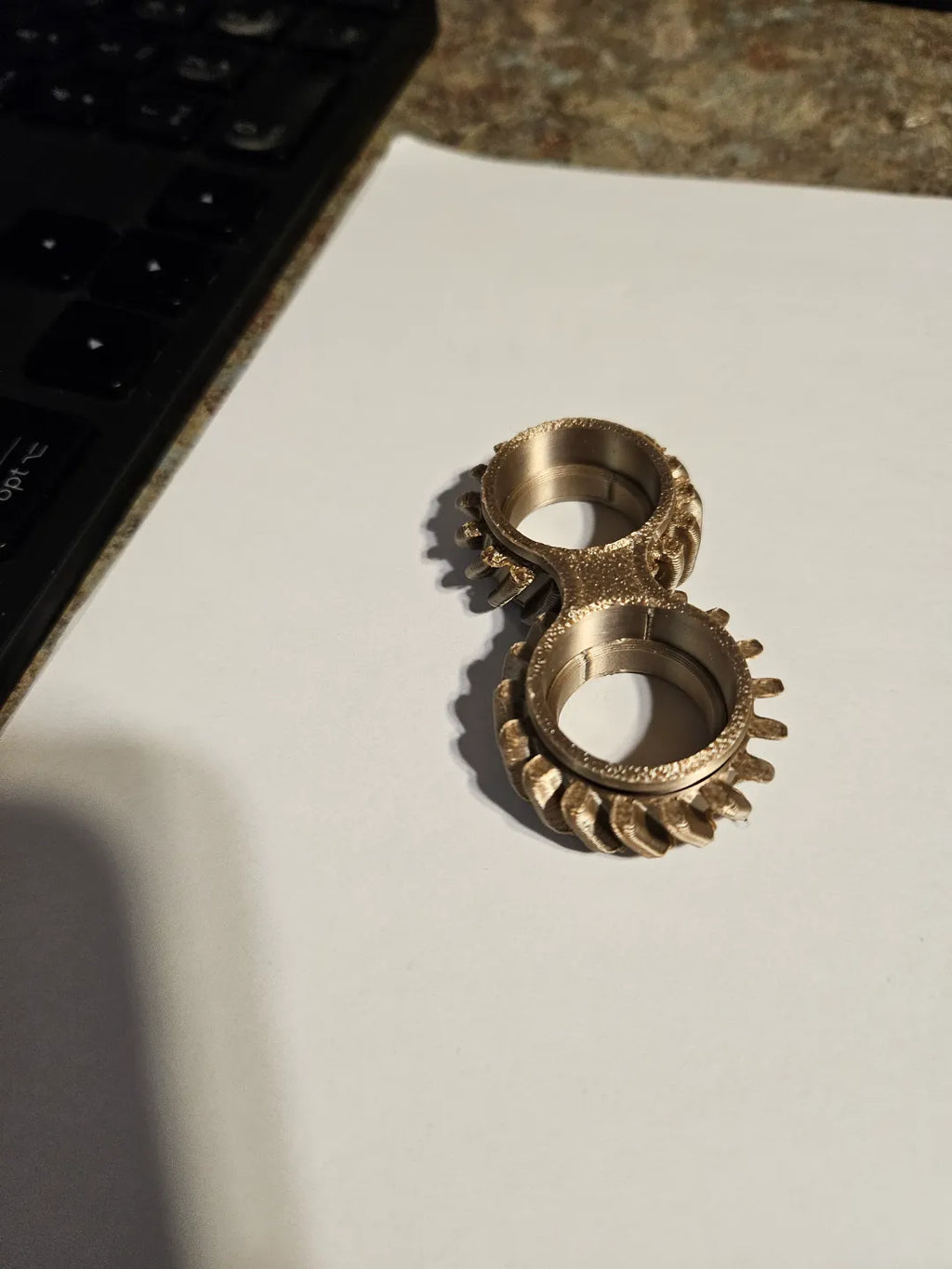 Helical Gear Fidget (designer photo)