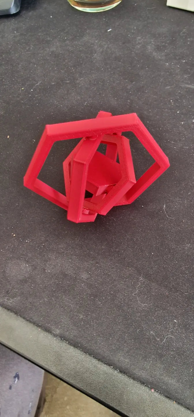 Hexagon Spinner Coaster (designer photo)