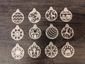Christmas Tree Ornaments (Set) (designer photo)