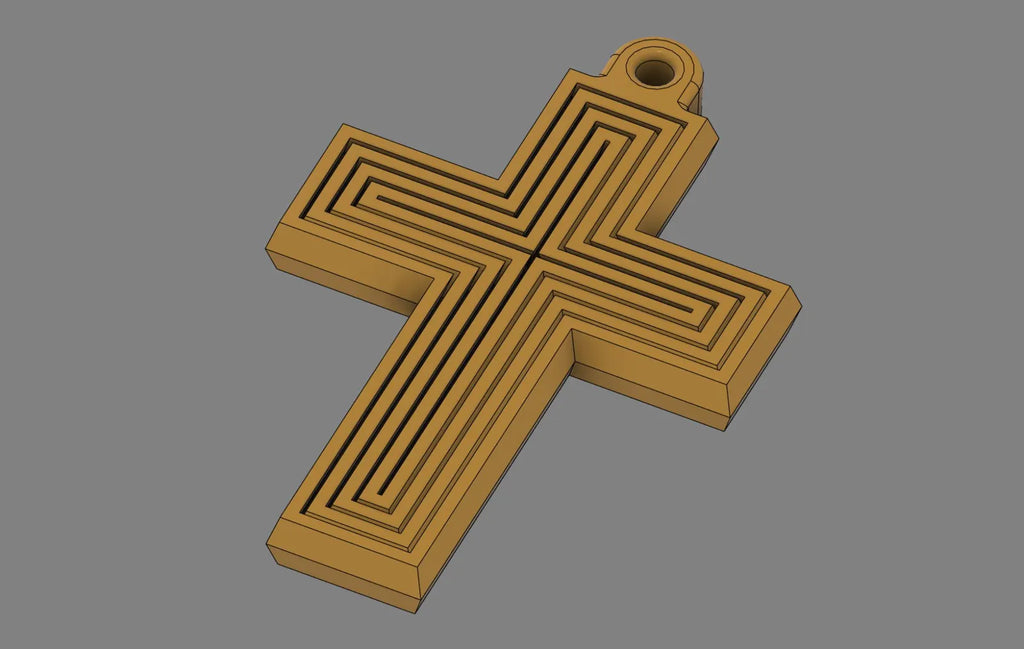 Fidget Cross Charm (designer photo)