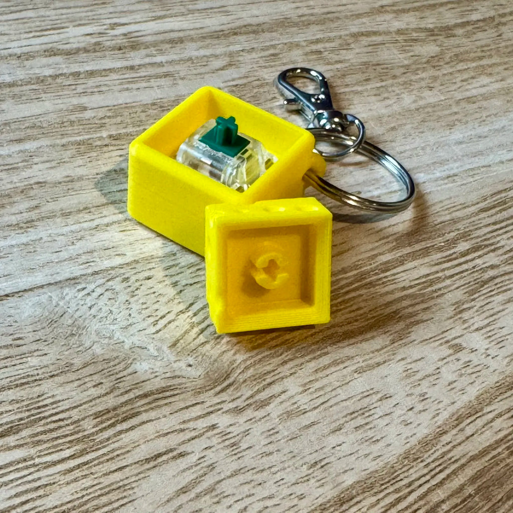 Cheese Clicker Keychain (designer photo)