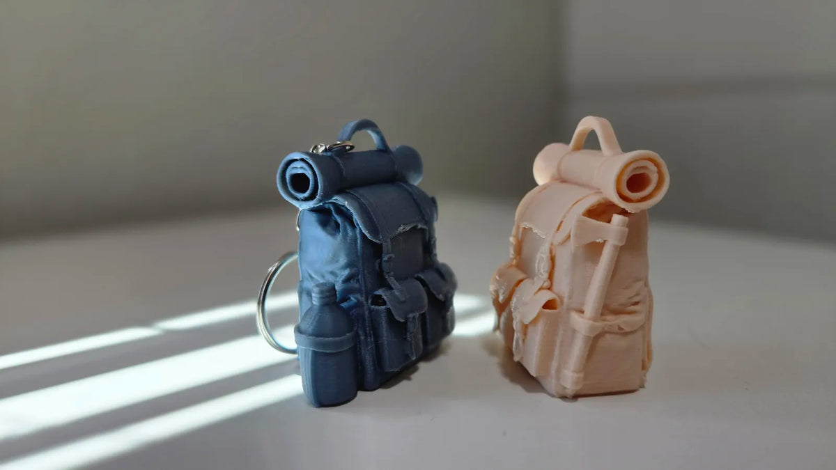 Mini Hiking Backpack Keychain (designer photo)