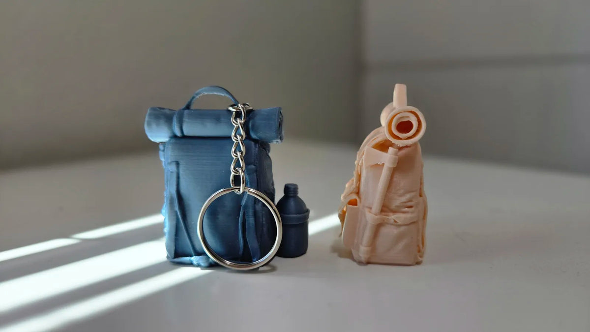 Mini Hiking Backpack Keychain (designer photo)