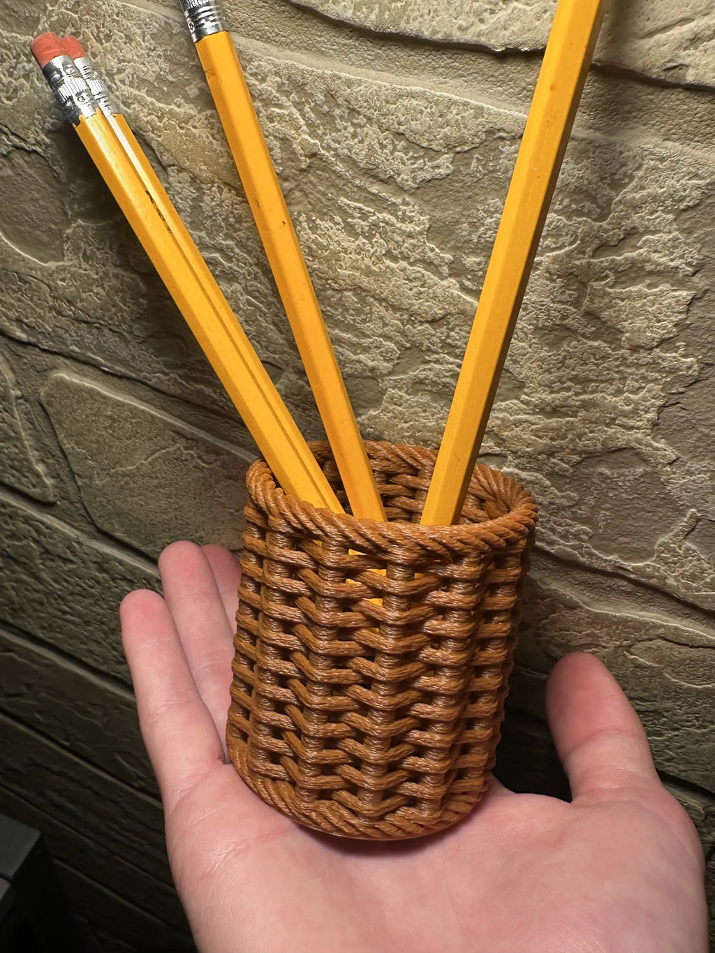 Woven Basket Pencil Holder (designer photo)