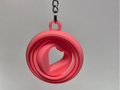 Heart Gyro Fidget Keychain (designer photo)