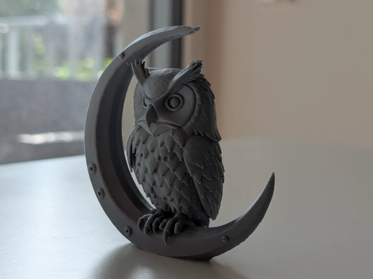 Owl on Crescent Moon (designer photo)