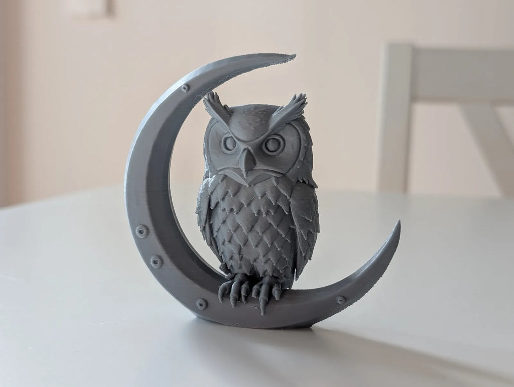 Owl on Crescent Moon (designer photo)