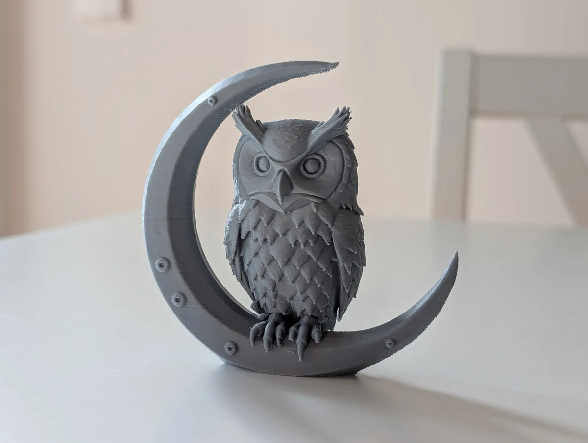 Owl on Crescent Moon (designer photo)