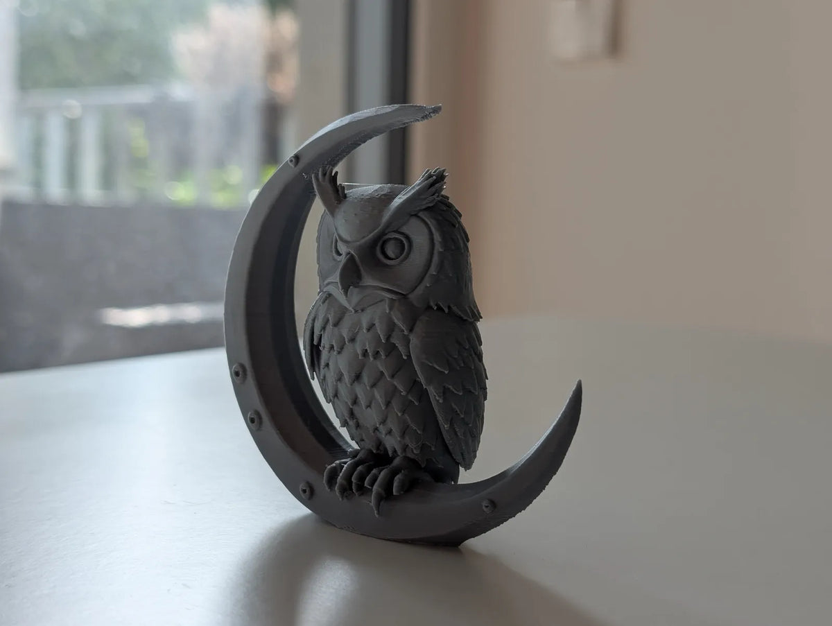 Owl on Crescent Moon (designer photo)