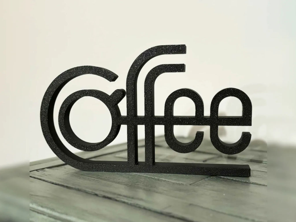 Retro Coffee Shelf Sign (designer photo)