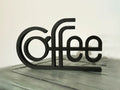 Retro Coffee Shelf Sign (designer photo)