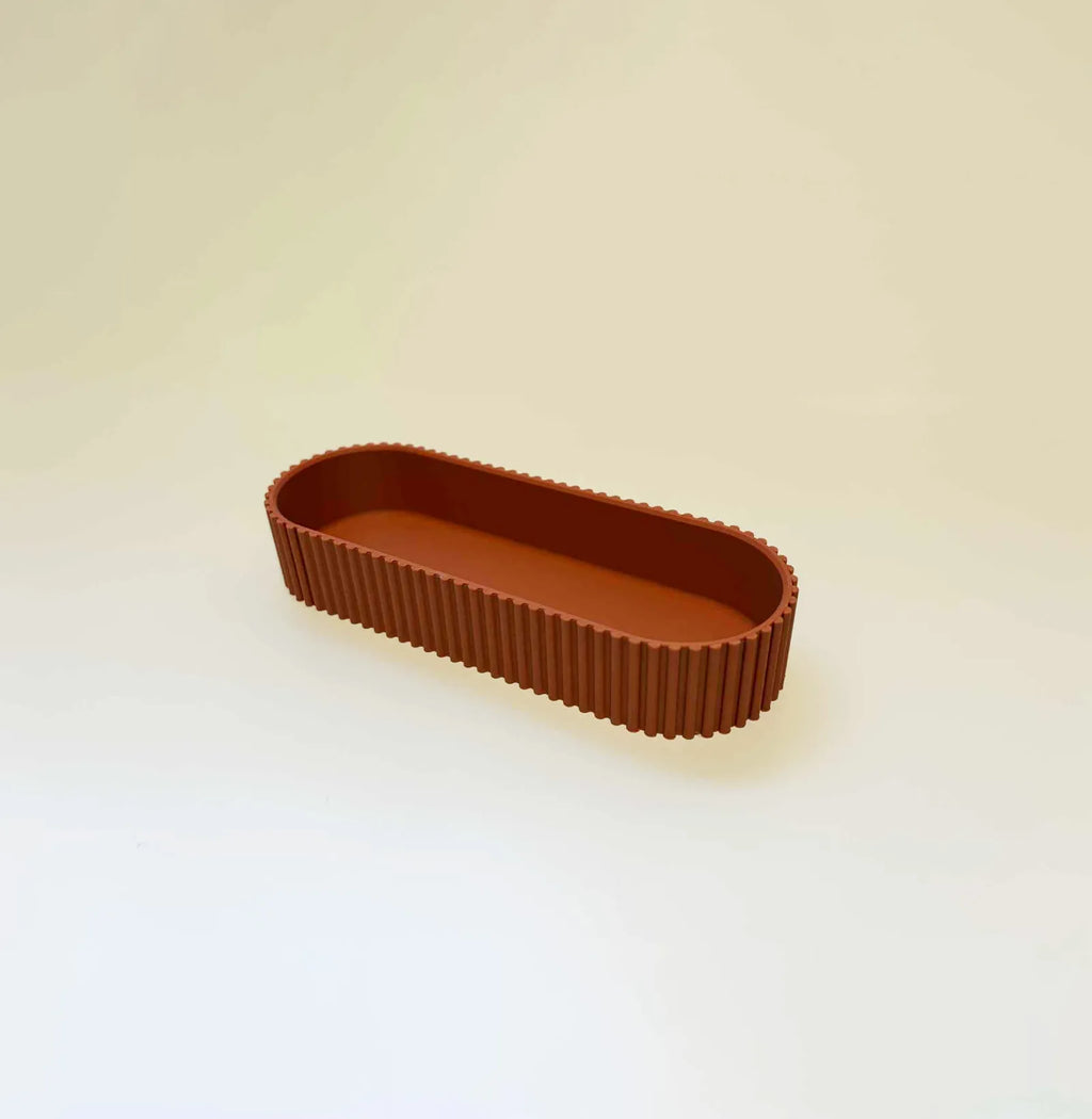 Slim Ribbed Desk Tray (designer photo)