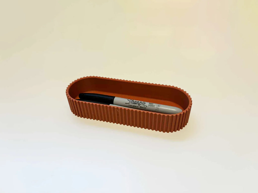 Slim Ribbed Desk Tray (designer photo)