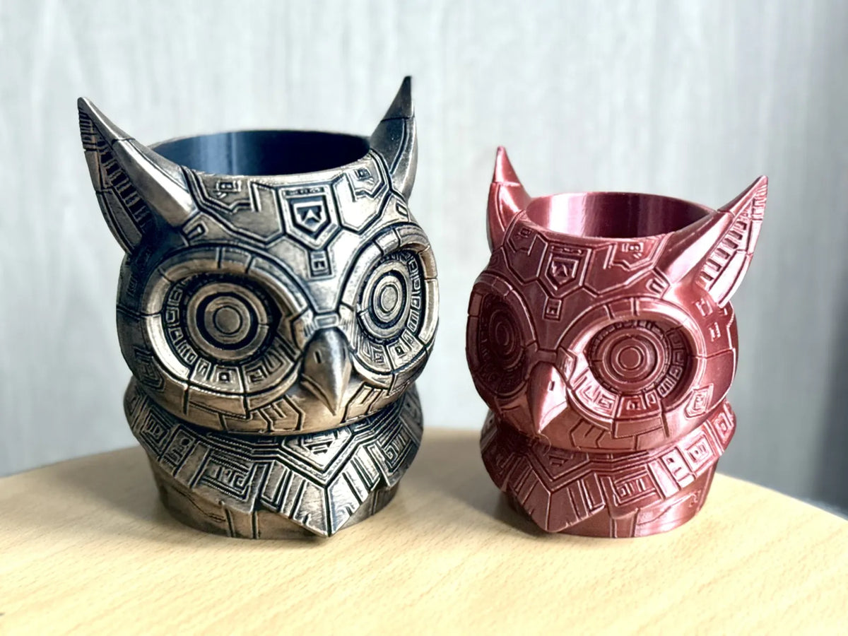 Grindle the Cyberpunk Owl (designer photo)