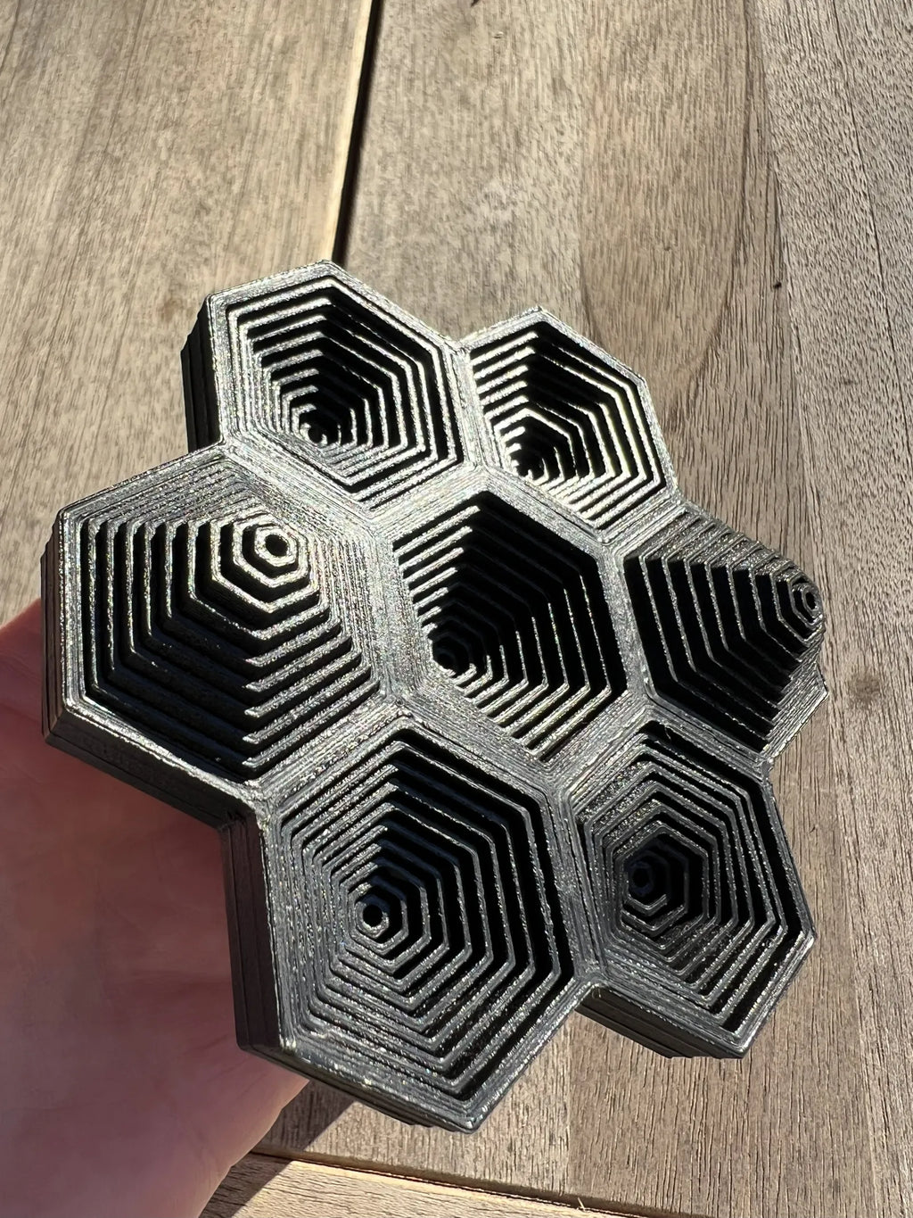 Optical Hex Fidget (designer photo)