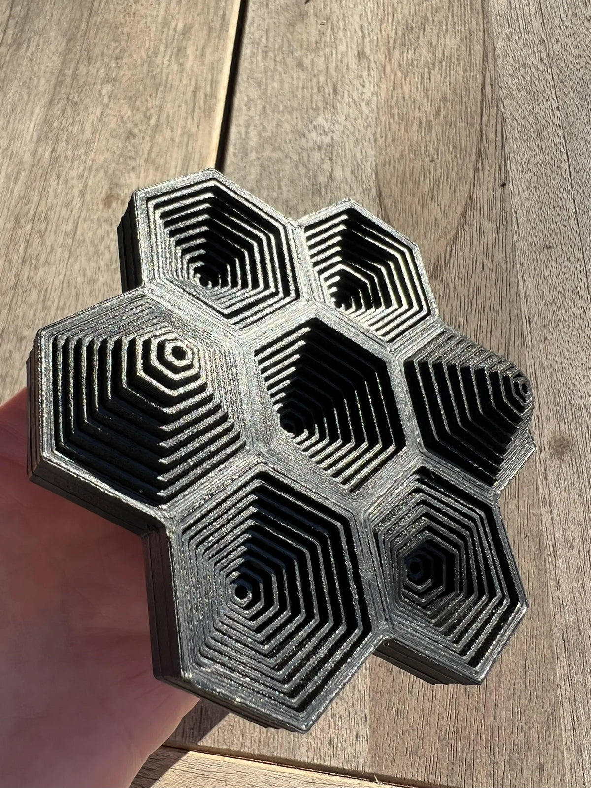Optical Hex Fidget (designer photo)