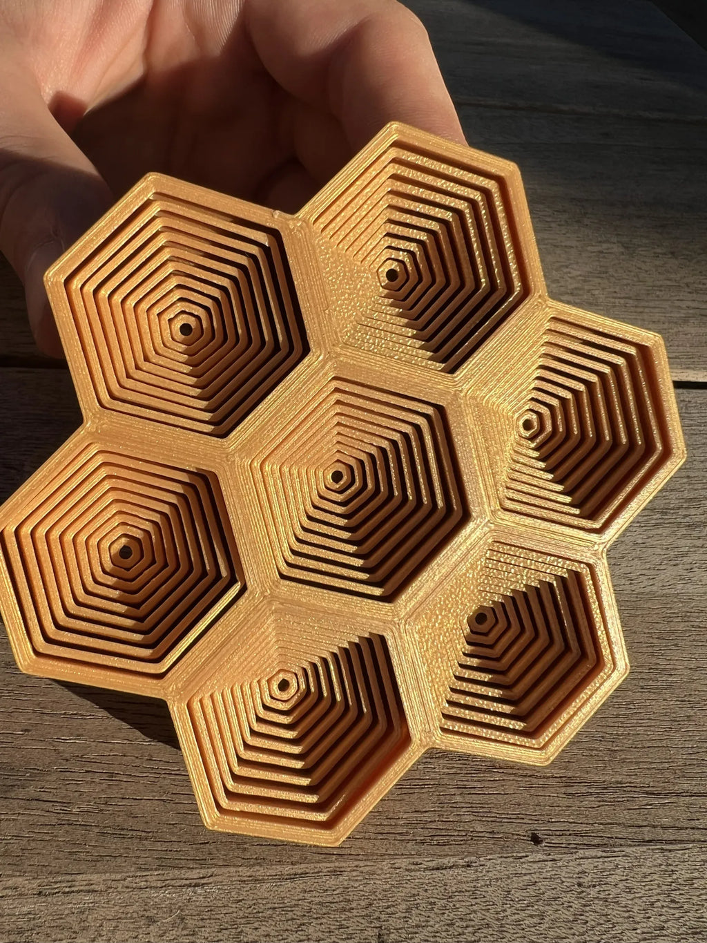 Optical Hex Fidget (designer photo)