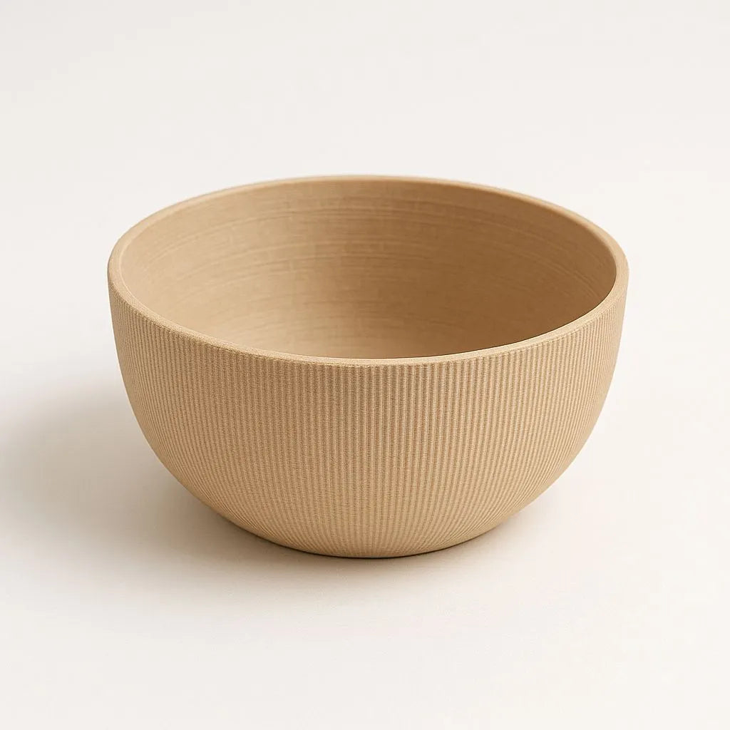 Modern Ribbed Bowl (designer photo)