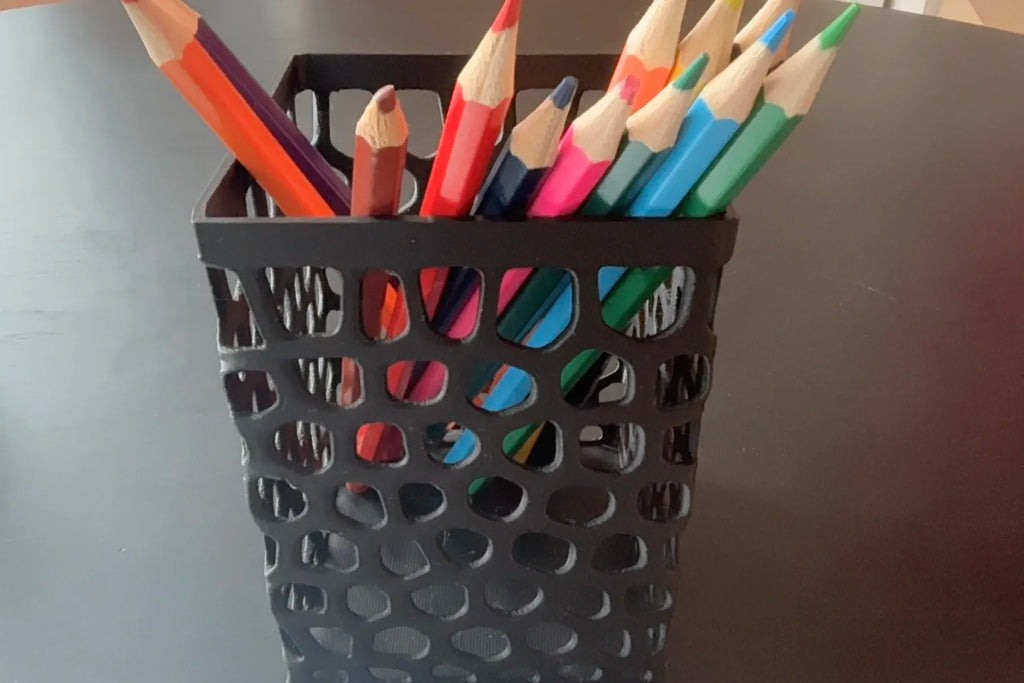 Modern Honeycomb Pencil Holder (designer photo)