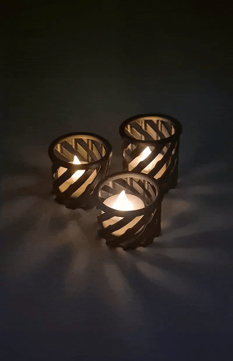 Spiral Tealight Holder (designer photo)