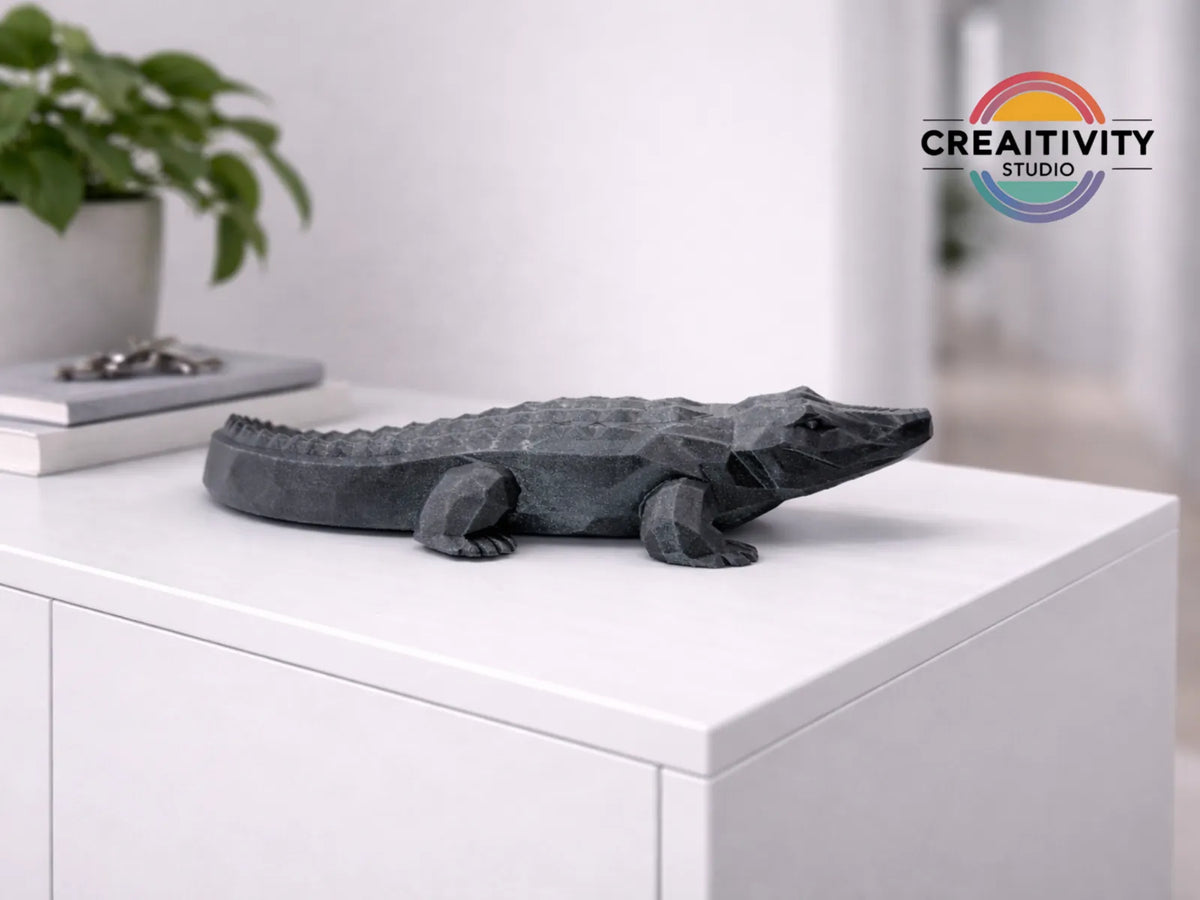 Low-Poly Crocodile "Basilisk" (designer photo)
