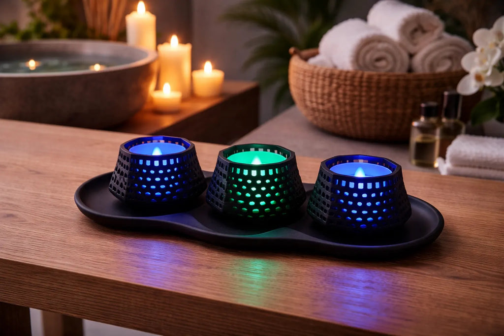 VØID Glow Tealight Holders (designer photo)