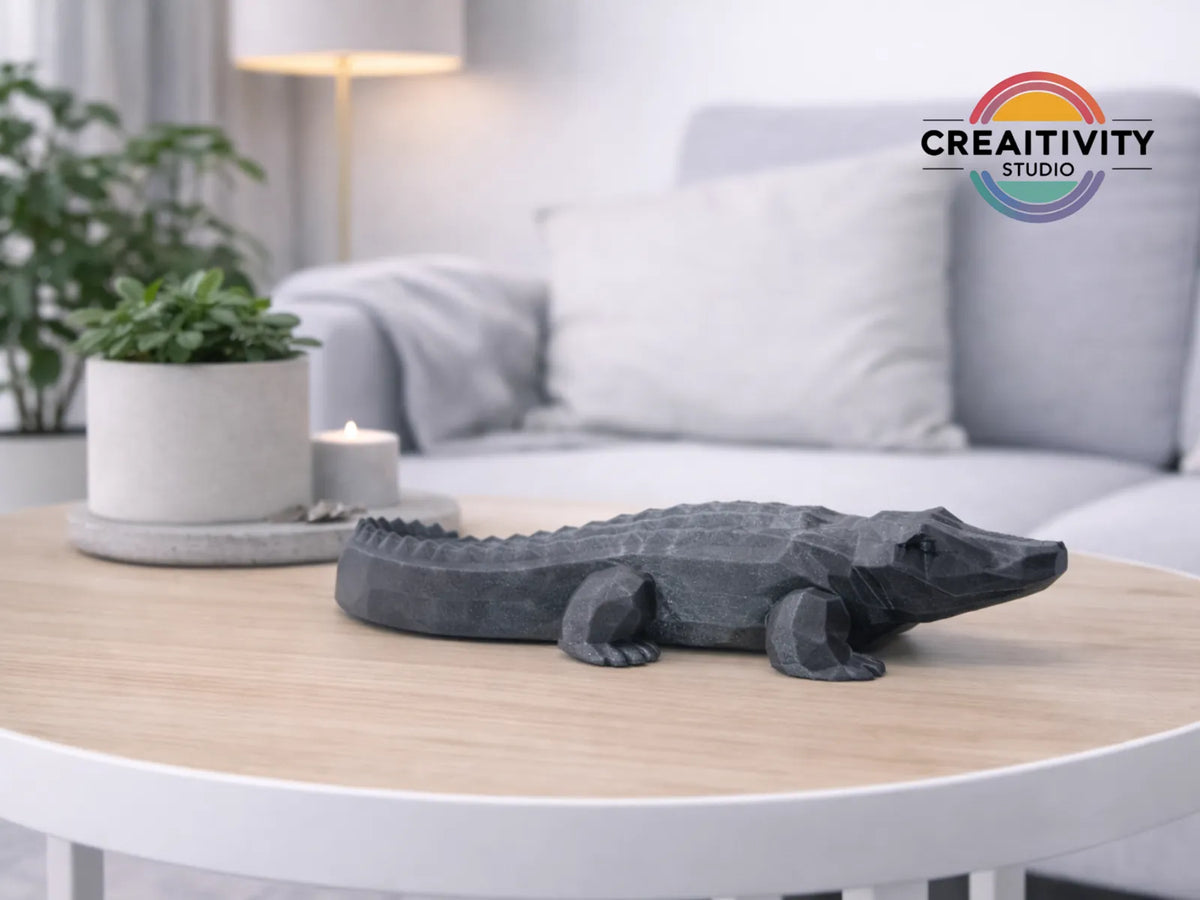 Low-Poly Crocodile "Basilisk" (designer photo)