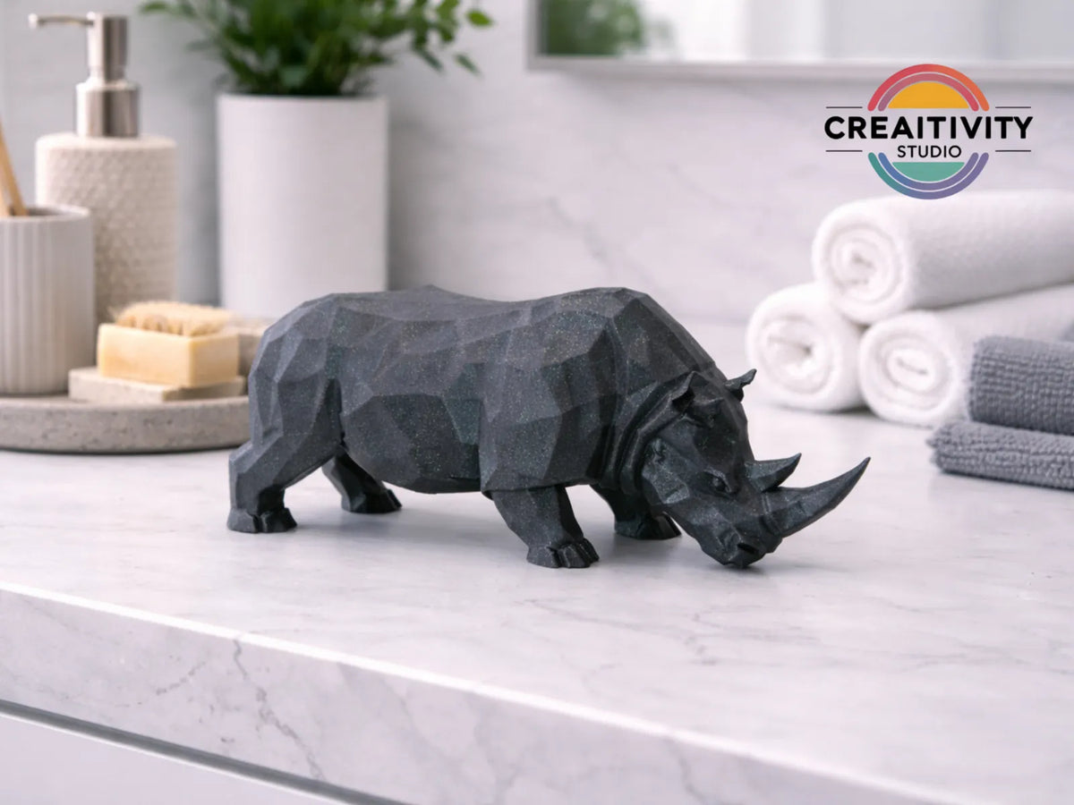 Low-Poly Rhino "Monarch" (designer photo)