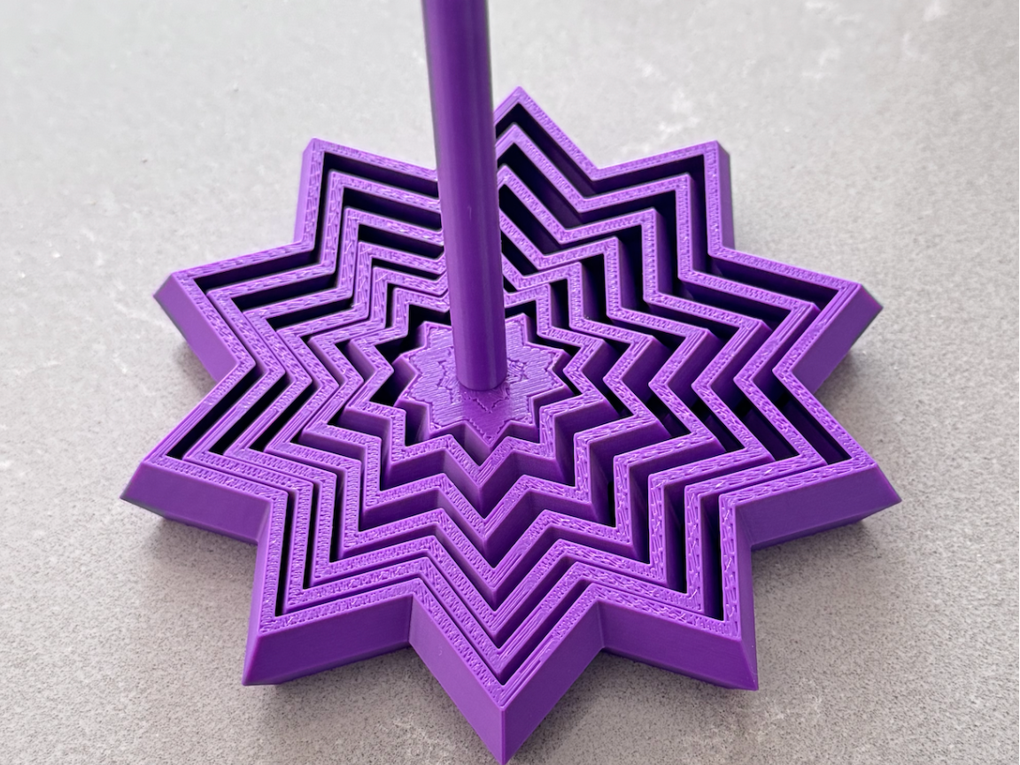 10-Sided Star Fidget close-up (designer photo)