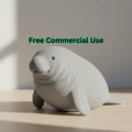 Cute Manatee Figure (designer photo)