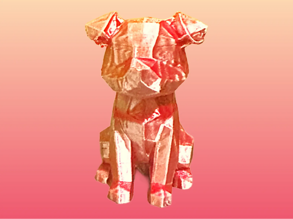 Low-Poly Dog (designer photo)