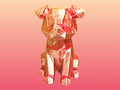 Low-Poly Dog (designer photo)