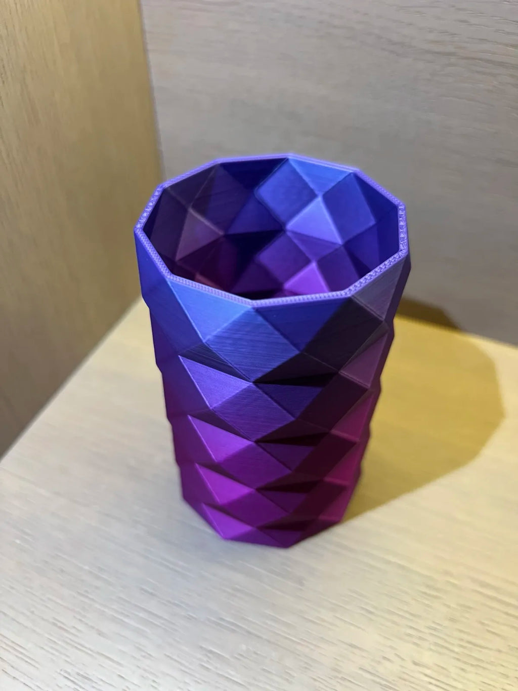 Faceted Pencil Holder (designer photo)