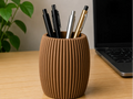 Modern Ribbed Pen Holder (designer photo)